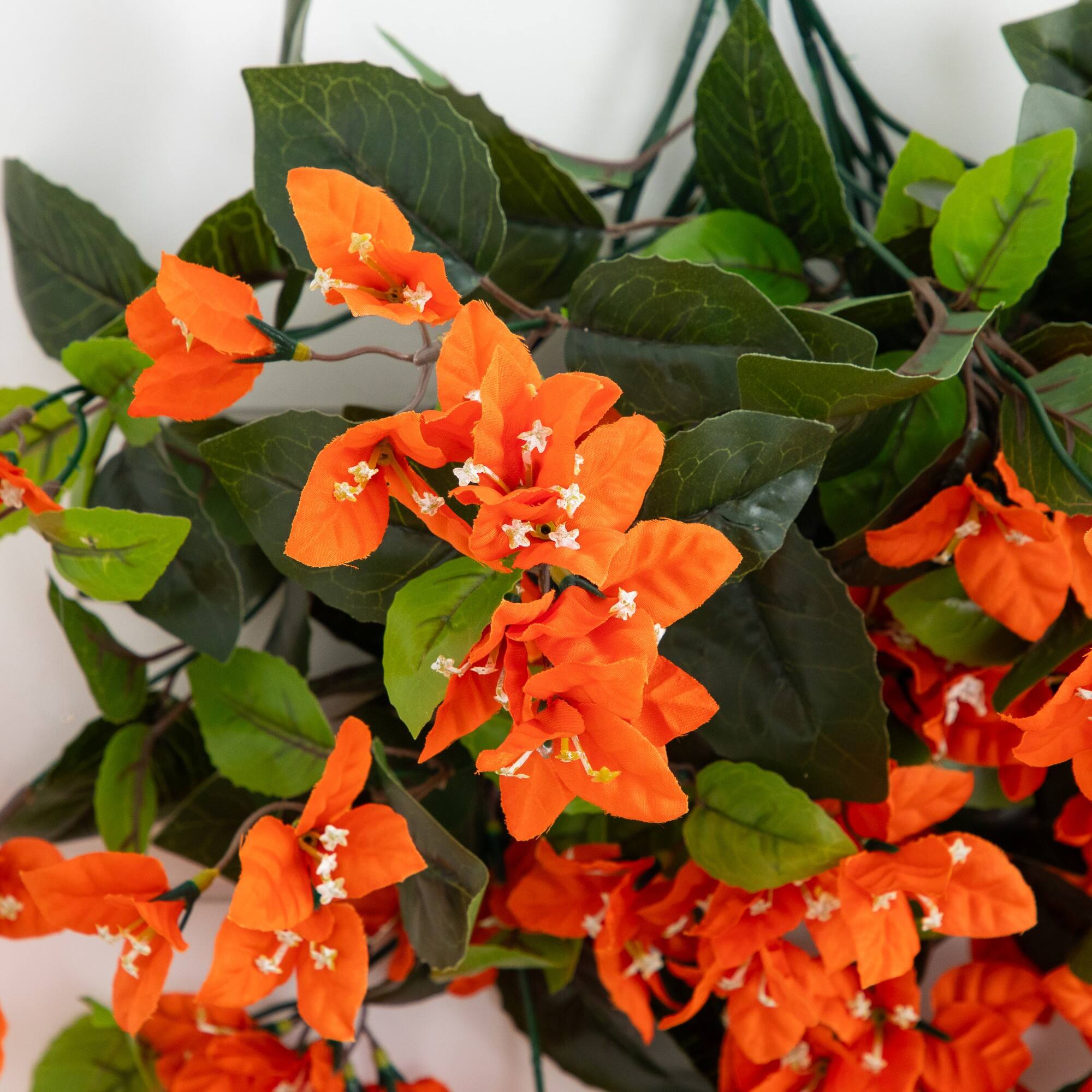 28" UV Resistant Artificial Bougainvillea Hanging Plants